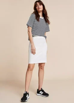 Kaleidoscope White Comfort Fit Skirt 10 Kaleidoscope White Comfort Fit Skirt -Garmonic Sales Store Kaleidoscope White Comfort Fit Skirt13T817FRSP W03