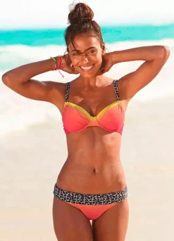 KangaROOS Batik Print With Leopard Accent Underwired Bikini -Garmonic Sales Store KangaROOS Batik Print with Leopard Accent Underwired Bikini763866FRSP