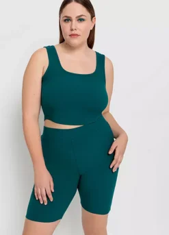 LSCN BY LASCANA Set Of 2 Ribbed Cycling Shorts & Top