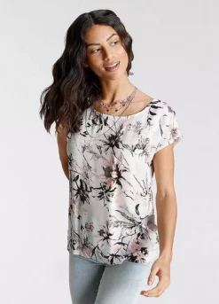 Laura Scott Patterned Blouse Top -Garmonic Sales Store Laura Scott Patterned Blouse Top12675855FRSP