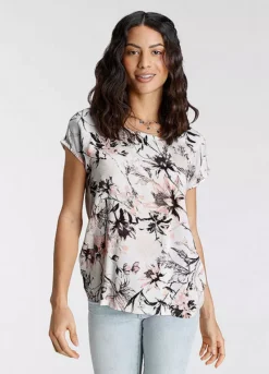Laura Scott Patterned Blouse Top -Garmonic Sales Store Laura Scott Patterned Blouse Top12675855FRSP W03