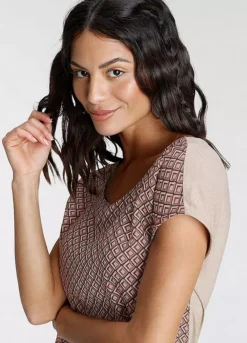 Laura Scott Patterned Blouse Top -Garmonic Sales Store Laura Scott Patterned Blouse Top75639540FRSP W02