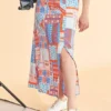 Love Mark Heyes Co-ord Patchwork Print Maxi Skirt