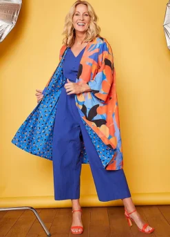 Love Mark Heyes Printed Reversible Kimono