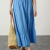 Monsoon Boho Foil Maxi Tier Skirt