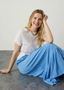 Monsoon Boho Foil Maxi Tier Skirt -Garmonic Sales Store Monsoon Boho Foil Maxi Tier Skirt98S343FRSP W02