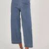 Monsoon Harper Crop Wide Leg Pull On Jeans Short