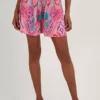 Monsoon Ikat Print Tape Trim Shorts
