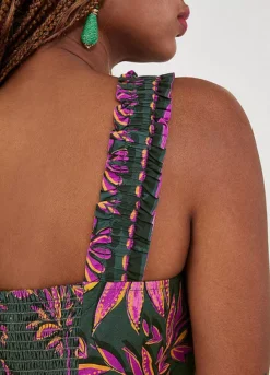 Monsoon Pedra Palm Print Cami Top In Sustainable Cotton -Garmonic Sales Store Monsoon Pedra Palm Print Cami Top in Sustainable Cotton61H741FRSP W02