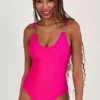 Monsoon Ring Detail Swimsuit With Recycled Polyester
