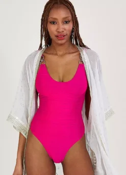 Monsoon Ring Detail Swimsuit With Recycled Polyester -Garmonic Sales Store Monsoon Ring Detail Swimsuit with Recycled Polyester61H550FRSP W03