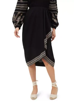 Phase Eight Debby Embroidered Maxi Skirt