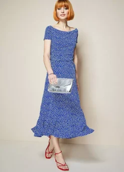 Ruffle Polka Dot Midi Skirt -Garmonic Sales Store Ruffle Polka Dot Midi Skirt70H286FRSP W02