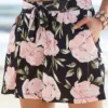 S.Oliver Beachwear Floral Print Shorts