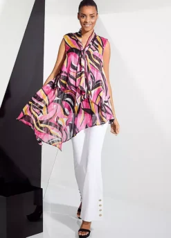 STAR By Julien Macdonald Button Detail Kick Flare White Jeans -Garmonic Sales Store STAR by Julien Macdonald Button Detail Kick Flare White Jeans81T016FRSP W01