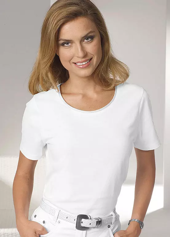 Satin Piped Casual T-Shirt 1 Satin Piped Casual T-Shirt