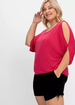 Sheego Ruffle Trim Shorts -Garmonic Sales Store Sheego Ruffle Trim Shorts86H379FRSP W05