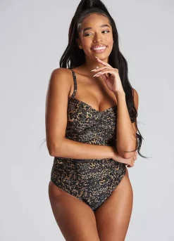 South Beach Bandeau Tummy Control Swimsuit With Removable Straps -Garmonic Sales Store South Beach Bandeau Tummy Control Swimsuit with Removable Straps60G298FRSP W03