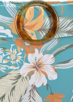 Sunseeker High Waist Tropical Print Bikini Bottom -Garmonic Sales Store Sunseeker High Waist Tropical Print Bikini Bottom53390212FRSC W01