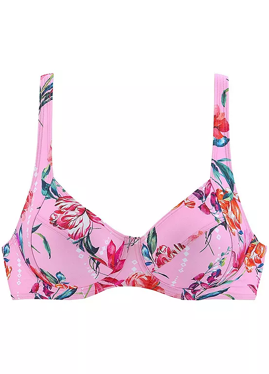 Sunseeker ’Modern’ Floral Print Underwired Bikini Top 6 Sunseeker ’Modern’ Floral Print Underwired Bikini Top - Image 6