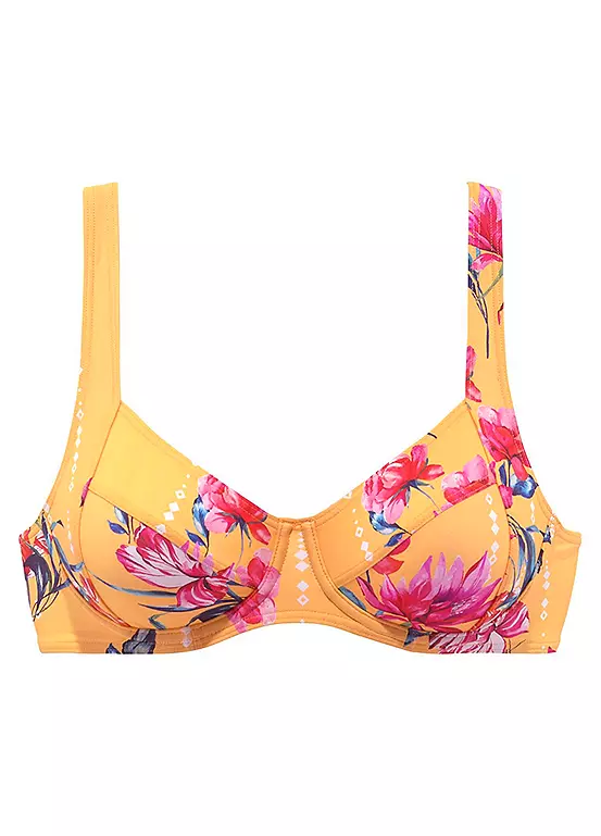 Sunseeker ’Modern’ Floral Print Underwired Bikini Top 11 Sunseeker ’Modern’ Floral Print Underwired Bikini Top - Image 11