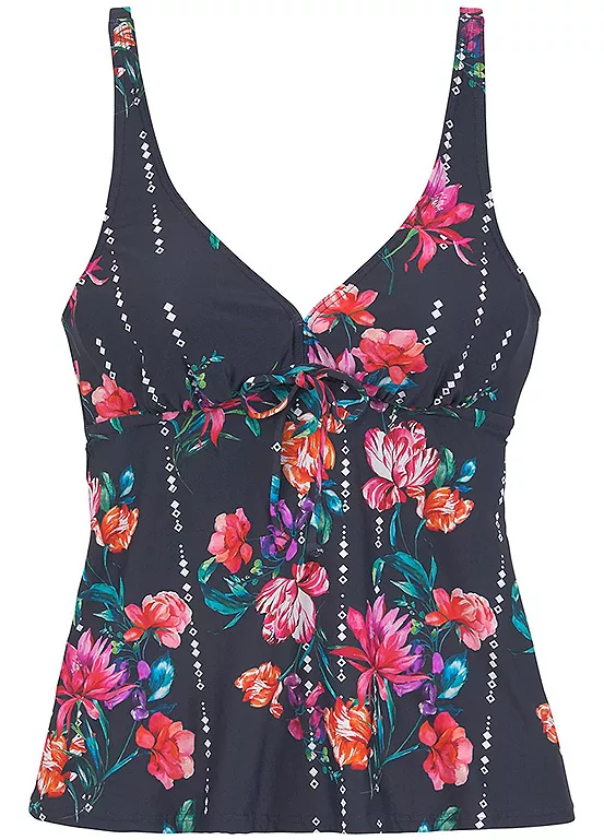 Sunseeker ’Modern’ Floral Print Underwired Tankini Top 5 Sunseeker ’Modern’ Floral Print Underwired Tankini Top - Image 5
