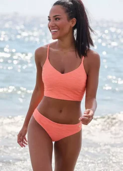 Sunseeker Textured Pattern Cropped Bikini Top -Garmonic Sales Store Sunseeker Textured Pattern Cropped Bikini Top73252043FRSP W01