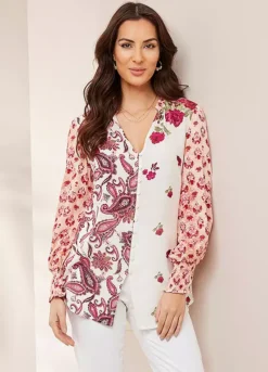 Together! Together Mix Print Blouse -Garmonic Sales Store Together Mix Print Blouse48J184FRSP W01