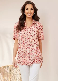 Together! Together Sequin Detail Print Shirt -Garmonic Sales Store Together Sequin Detail Print Shirt48J192FRSP W01