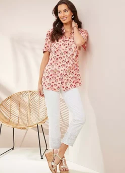 Together! Together Sequin Detail Print Shirt -Garmonic Sales Store Together Sequin Detail Print Shirt48J192FRSP W02