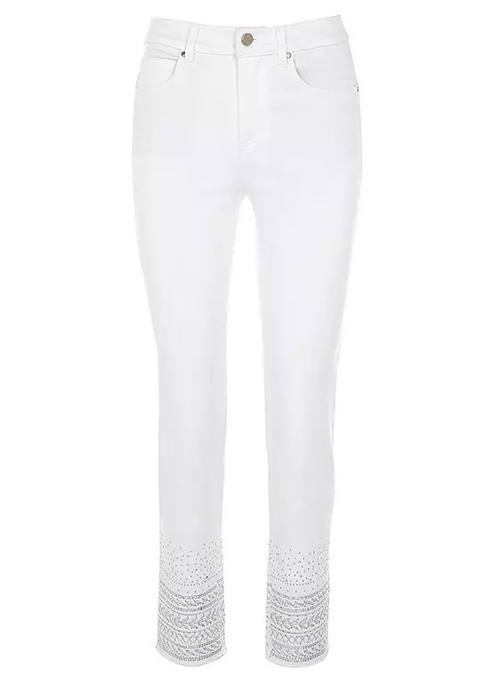 Together! Together Stretch Diamante Trim Jeans 2 Together! Together Stretch Diamante Trim Jeans - Image 2