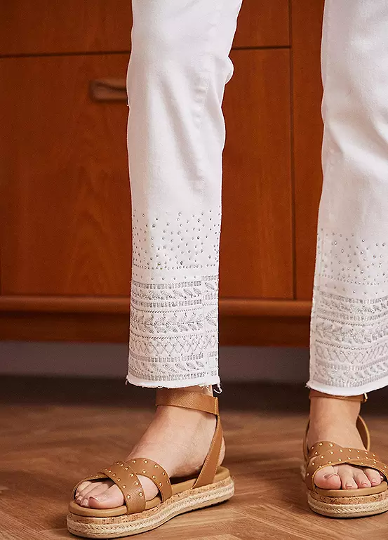 Together! Together Stretch Diamante Trim Jeans 4 Together! Together Stretch Diamante Trim Jeans - Image 4