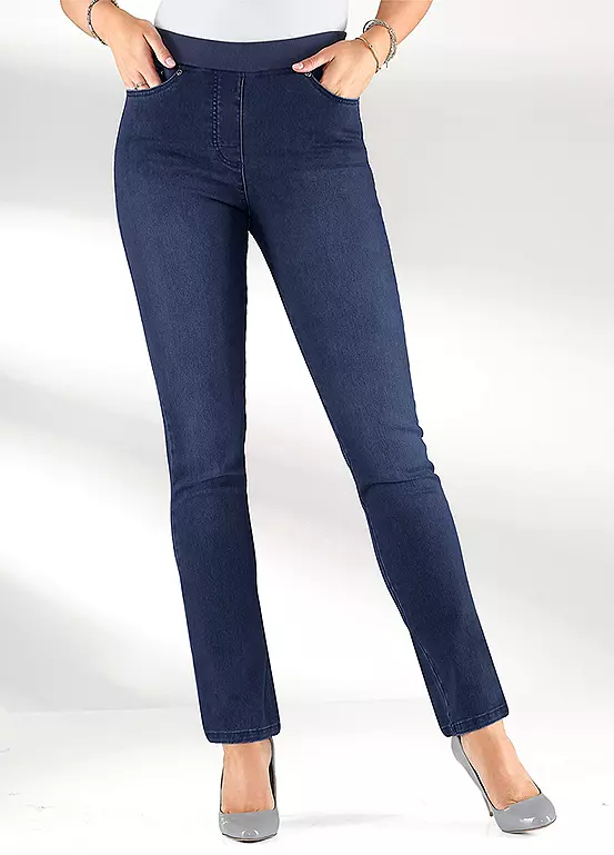 Washed Look Stretch Jeans 2 Washed Look Stretch Jeans - Image 2