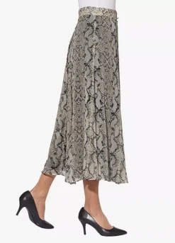 Witt A-Line Patterned Skirt -Garmonic Sales Store Witt A Line Patterned SkirtH61709FRSP W03