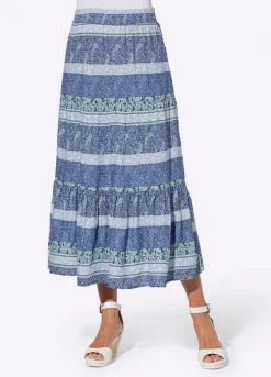 Witt Tiered Paisley Midi Skirt -Garmonic Sales Store Witt Tiered Paisley Midi SkirtD46183FRSP W01
