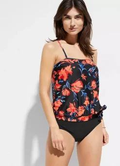 Bonprix Bandeau Floral Tankini Set