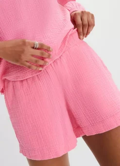 Bonprix Cotton Elasticated Waist Shorts -Garmonic Sales Store bonprix Cotton Elasticated Waist Shorts941069FRSP W02