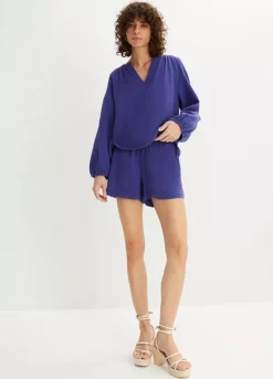 Bonprix Cotton Elasticated Waist Shorts -Garmonic Sales Store bonprix Cotton Elasticated Waist Shorts953594FRSP W04