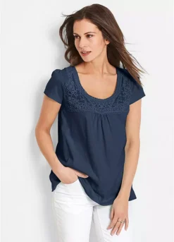 Bonprix Crochet Lace Yoke Tunic -Garmonic Sales Store bonprix Crochet Lace Yoke Tunic945128FRSP