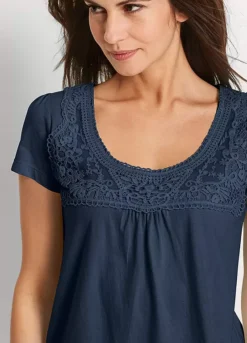 Bonprix Crochet Lace Yoke Tunic -Garmonic Sales Store bonprix Crochet Lace Yoke Tunic945128FRSP W02