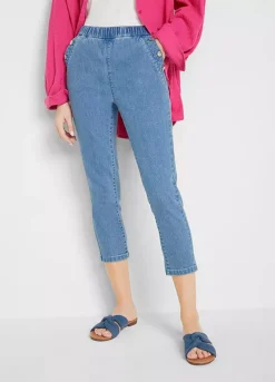 Bonprix Cropped Pull-On Jeans -Garmonic Sales Store bonprix Cropped Pull On Jeans935263FRSP