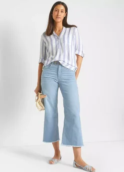 Bonprix Cropped Wide Leg Jeans -Garmonic Sales Store bonprix Cropped Wide Leg Jeans926313FRSP W04