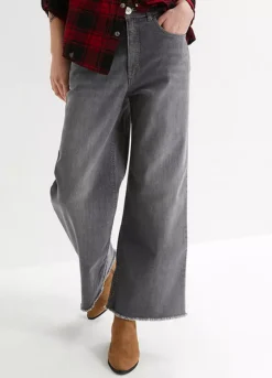 Bonprix Cropped Wide Leg Jeans -Garmonic Sales Store bonprix Cropped Wide Leg Jeans954554FRSP