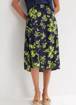 Bonprix Floral Viscose Skirt