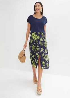 Bonprix Floral Viscose Skirt -Garmonic Sales Store bonprix Floral Viscose Skirt946589FRSP W04