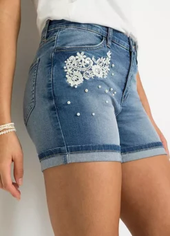 Bonprix Lace Detail Denim Shorts -Garmonic Sales Store bonprix Lace Detail Denim Shorts928948FRSP W02