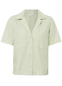 Bonprix Linen Blend Short Sleeve Blouse -Garmonic Sales Store bonprix Linen Blend Short Sleeve Blouse943788FRSC