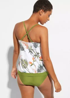 Bonprix Palm Leaf Bandeau Tankini Set -Garmonic Sales Store bonprix Palm Leaf Bandeau Tankini Set922993FRSP W02