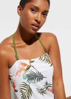 Bonprix Palm Leaf Bandeau Tankini Set -Garmonic Sales Store bonprix Palm Leaf Bandeau Tankini Set922993FRSP W03