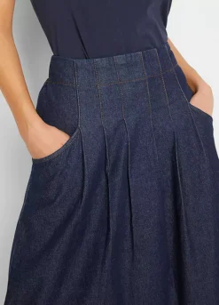 Bonprix Pleated Denim Skirt -Garmonic Sales Store bonprix Pleated Denim Skirt936453FRSP W02